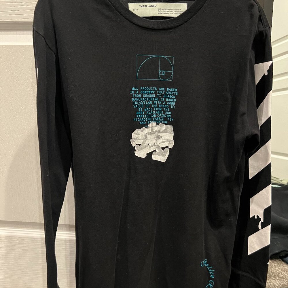 Mens off white long sleeve